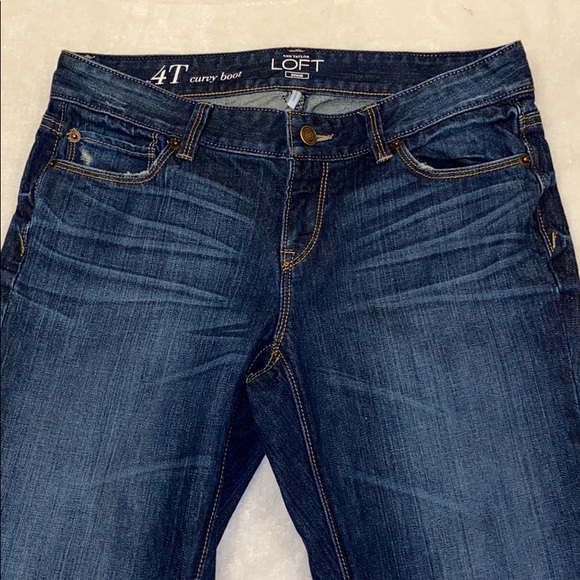Ann Taylor LOFT Denim Curvy Boot Jean sz 27 / 4T - Picture 5 of 11